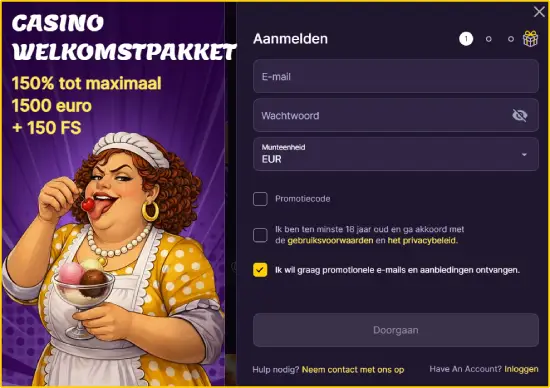 MamaBet Casino Account aanmaken